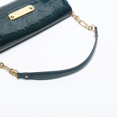 LOUIS VUITTON Patent Leather Monogram Sunset Bluebird Shoulder Bag green WS14919
