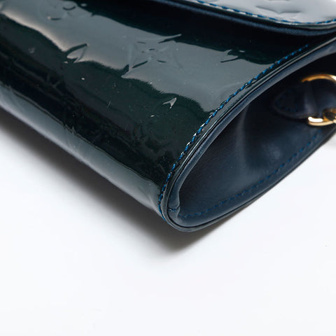 LOUIS VUITTON Patent Leather Monogram Sunset Bluebird Shoulder Bag green WS14919