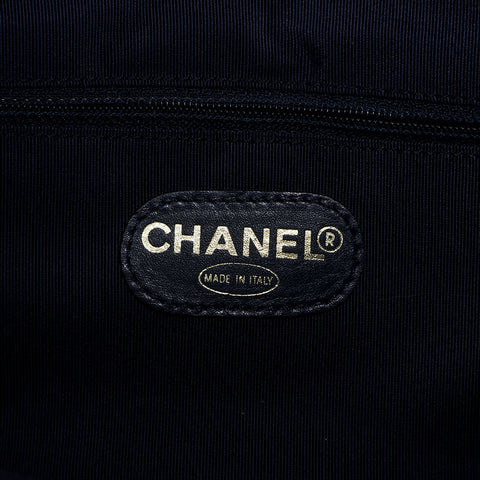 極美品 シャネル CHANEL 5番台 デニム ターンロック マトラッセ ショルダーバッグ  ブルー WS14922