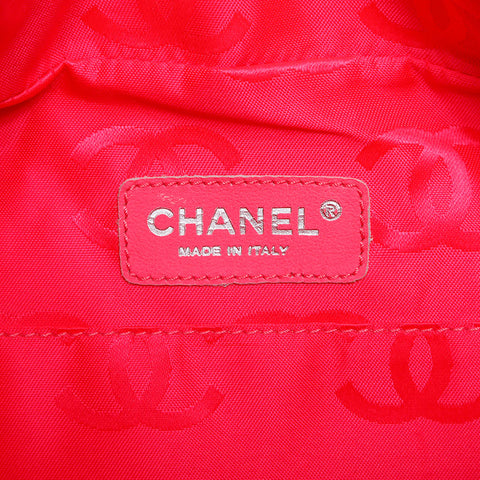 CHANEL No. 9 2004-2005 Cambon Line Boston Shoulder Bag black WS14924