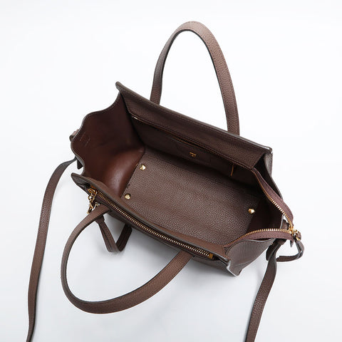 Salvatore Ferragamo Amy 2way Leather Handbag beige WS14930