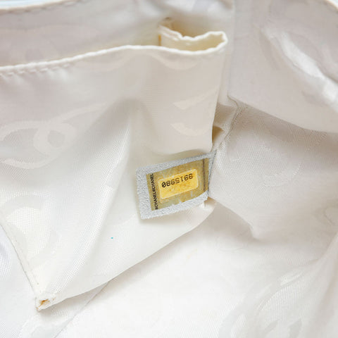 シャネル CHANEL 9番台 トップハンドル ワイルド ステッチ 2004-2005 ハンドバッグ ブルー WS14932