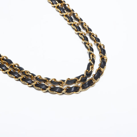 極美品 シャネル CHANEL 6番台 2000-2001 マテラッセ 25cm ダブルフラップ ラムスキン ショルダーバッグ  ブラック WS14933