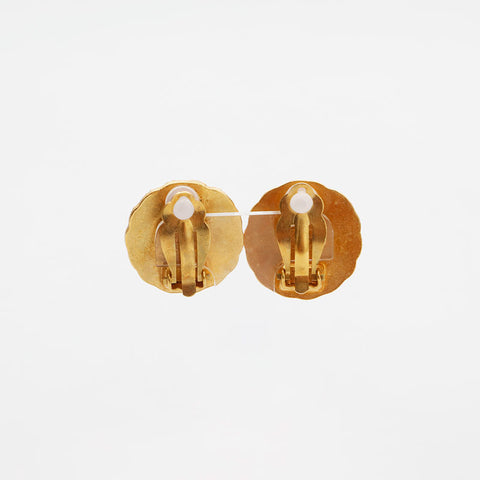 CHANEL 1994 Round COCO Mark Earring gold WS14937