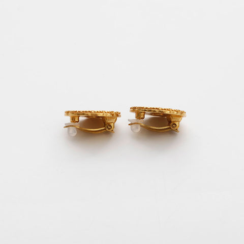 CHANEL 1994 Round COCO Mark Earring gold WS14937