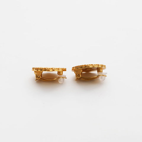 CHANEL 1994 Round COCO Mark Earring gold WS14937