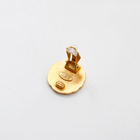 CHANEL 1994 Round COCO Mark Earring gold WS14937
