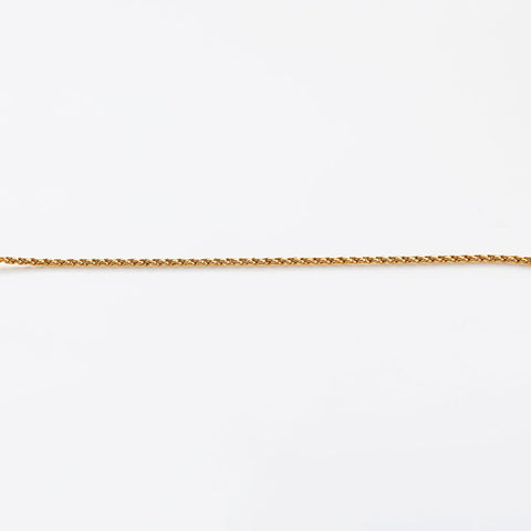 CHANEL 1980-1990s COCO Mark Round Necklace gold WS14939