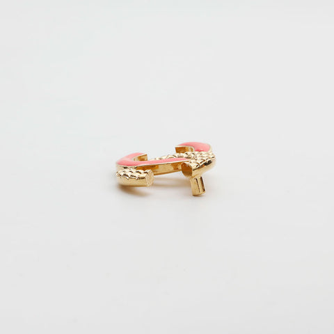 極美品 シャネル CHANEL 2022年　ピンクココマーク ブローチ  ゴールド WS14940