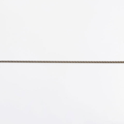 CHANEL 2010 COCO Mark Necklace Silver WS14942