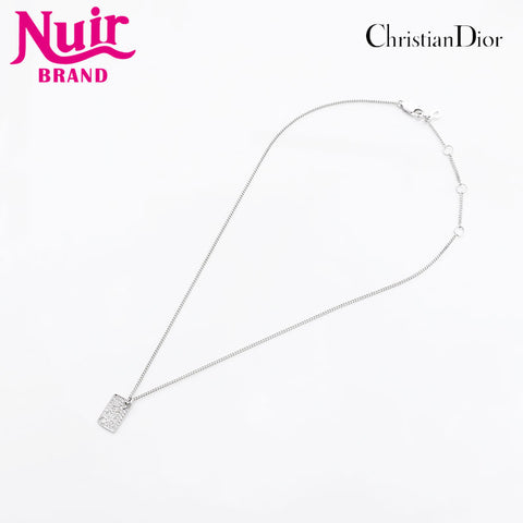 クリスチャンディオール Christian Dior 2000-2020s　ラインストーン ネックレス シルバー WS14948