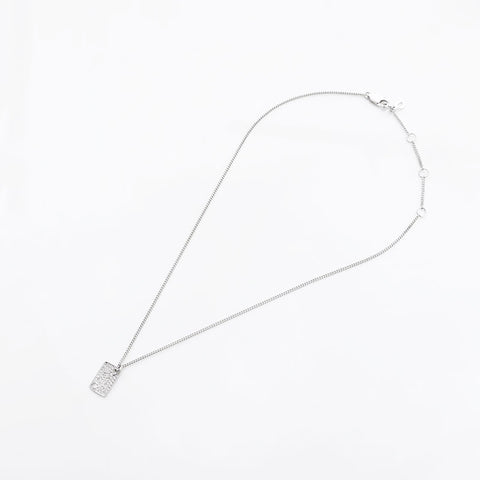 Christian Dior 2000-2020s Rhinestones Necklace Silver WS14948