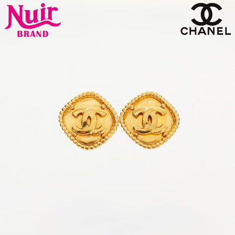 CHANEL 1996 COCO Mark Earring gold WS14954
