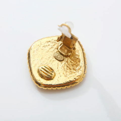 CHANEL 1996 COCO Mark Earring gold WS14954