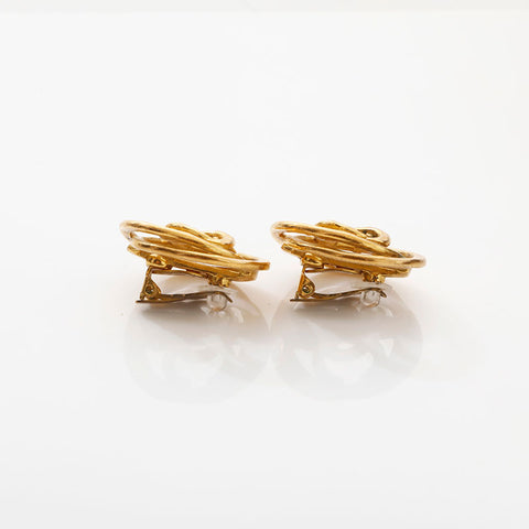 CHANEL 1993 COCO Mark Earring gold WS14957