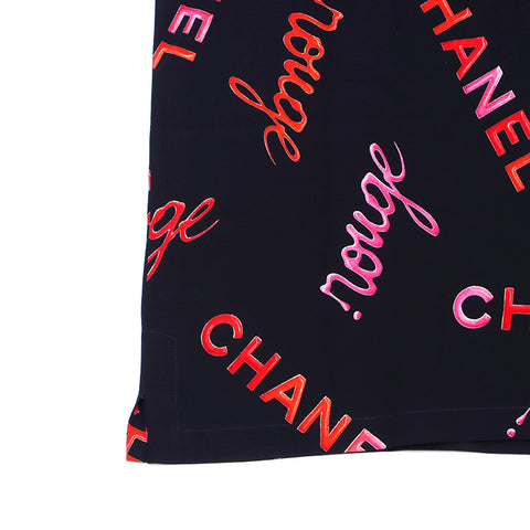 Chanel Chanel Logo Shirt Shirt Black WS1495