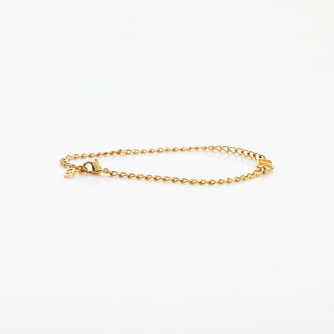 Christian Dior 1990-2000s CD logo bracelet gold WS14962