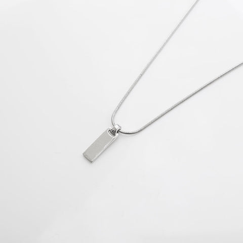 Christian Dior 1990-2000s With logo Necklace Silver WS14963