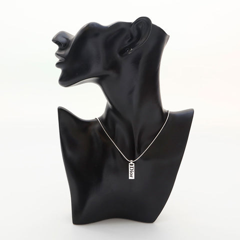 Christian Dior 1990-2000s With logo Necklace Silver WS14963