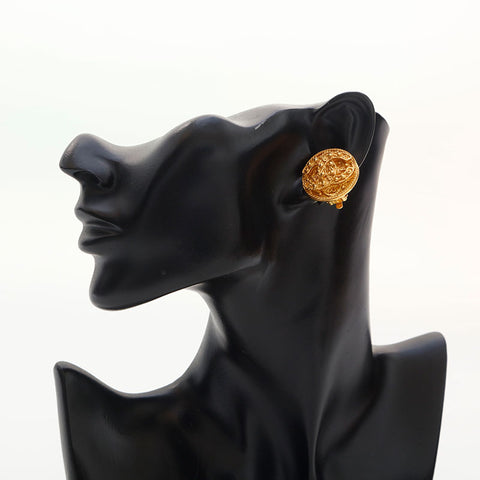 CHANEL 1994 COCO Mark Earring gold WS14966