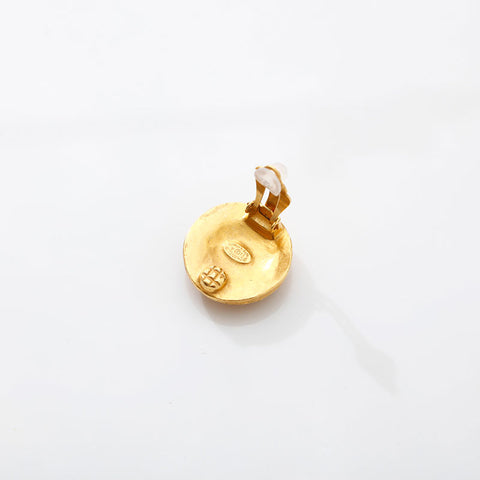 CHANEL 1994 COCO Mark Earring gold WS14966