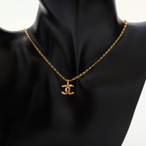 CHANEL 1982 COCO Mark Necklace gold WS14973
