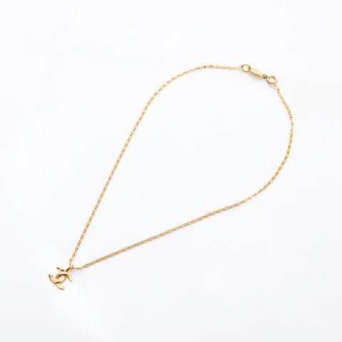 CHANEL 1982 COCO Mark Necklace gold WS14973