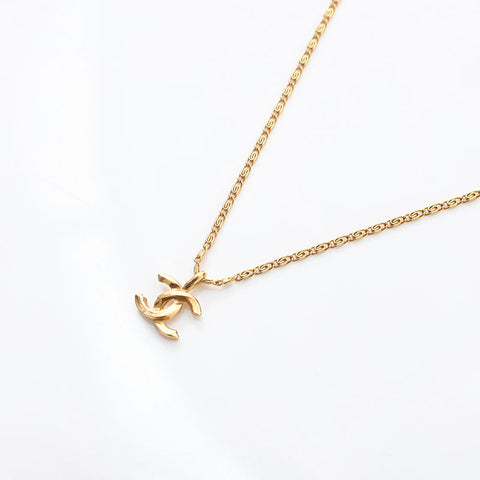CHANEL 1982 COCO Mark Necklace gold WS14973