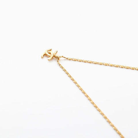 CHANEL 1982 COCO Mark Necklace gold WS14973