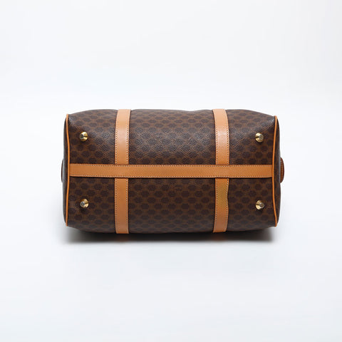 セリーヌ CELINE PVC マカダム ボストンバッグ ブラウン WS14976