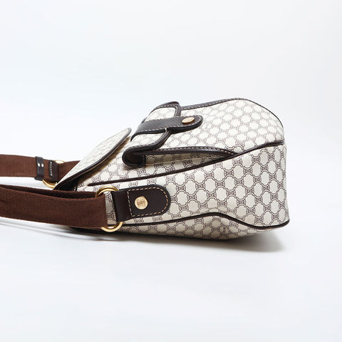CELINE PVC 碎石单肩包 白色 WS14985