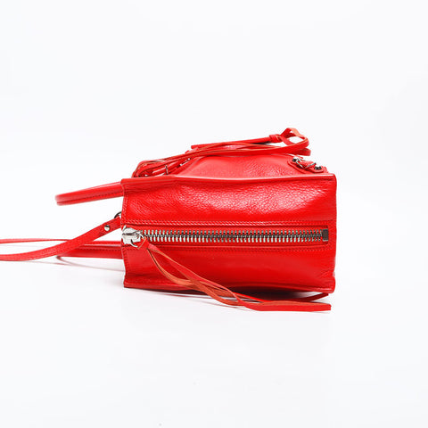 BALENCIAGA Paper 2way Handbag Red WS14986