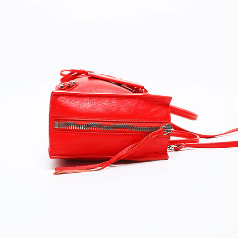BALENCIAGA Paper 2way Handbag Red WS14986
