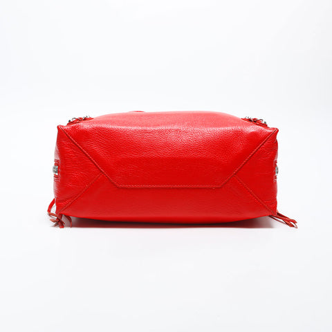 BALENCIAGA Paper 2way Handbag Red WS14986