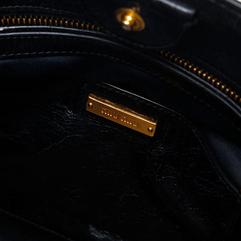ミュウ ミュウ Miu Miu ヴィッテロ リュクス 2way ハンドバッグ ブラック WS14987