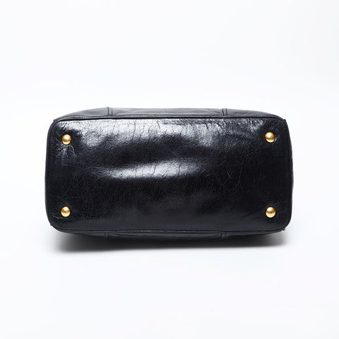 ミュウ ミュウ Miu Miu ヴィッテロ リュクス 2way ハンドバッグ ブラック WS14987