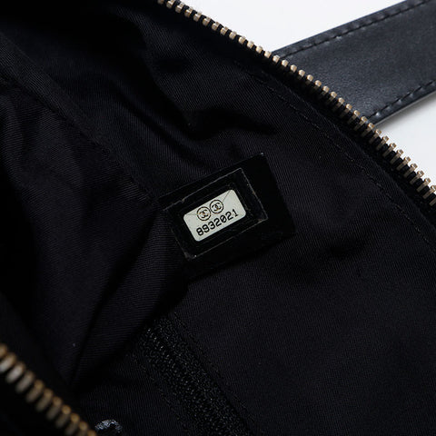 CHANEL No.7 2001-2002 新款旅行迷你波士顿尼龙单肩包黑色 WS14996
