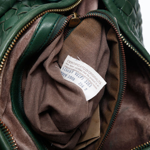 BOTTEGAVENETA INTRECCIATO Hobo Shoulder Bag green WS14999