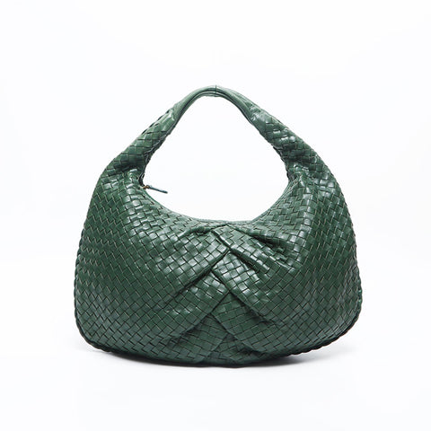 BOTTEGAVENETA INTRECCIATO Hobo Shoulder Bag green WS14999