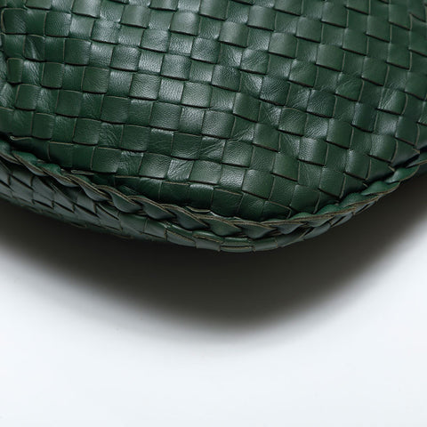 BOTTEGAVENETA INTRECCIATO Hobo Shoulder Bag green WS14999