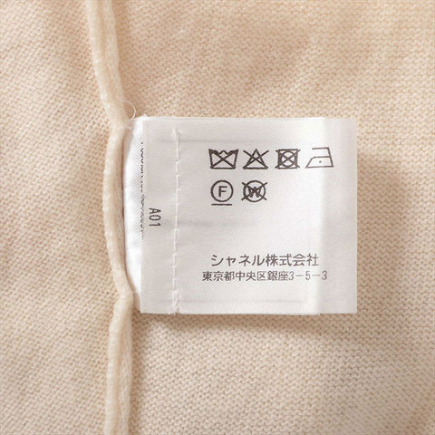 Chanel Coco Mark P60510K46043 Kaschmirgröße 34 Strick Elfenbein WS15000