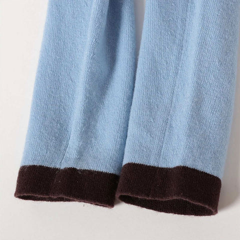 Chanel Coco Mark P20178V01207 02A 2002 Kaschmirgröße 38 Strickblau WS15005