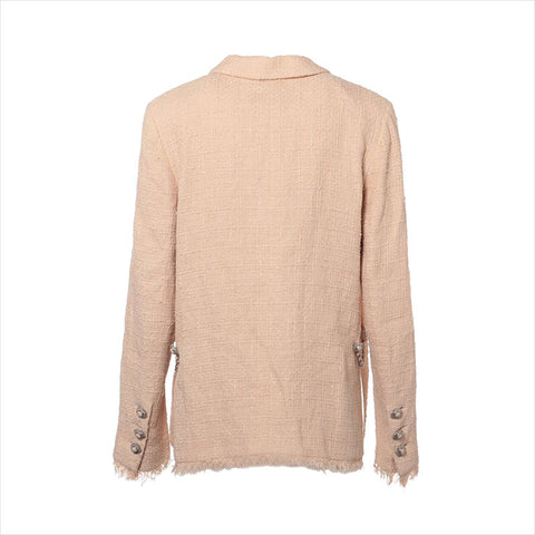 香奈儿可可按钮P38104V27653棉花尺寸40夹克米色WS15007