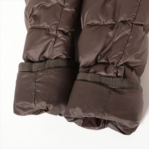 Moncler Moncler Hermine Abnehmbare Haube Nylongröße 00 Mantel Khaki WS15015
