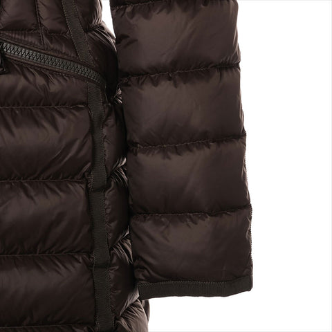Moncler Moncler Hermine Abnehmbare Haube Nylongröße 00 Mantel Khaki WS15015