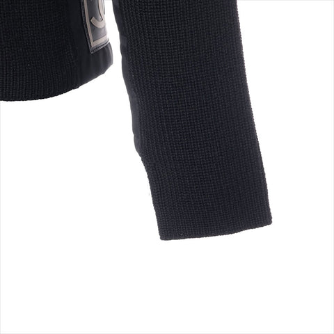 CHANEL Sports COCO Mark 02A Wool High Neck P19886W03054 Half Zip Size:38 knit black WS15016
