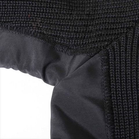 CHANEL Sports COCO Mark 02A Wool High Neck P19886W03054 Half Zip Size:38 knit black WS15016