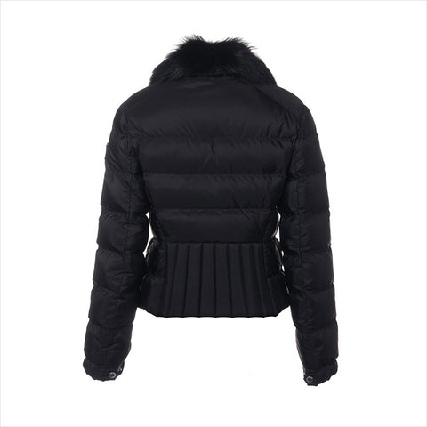 PRADA Triangle logo 20AW Nylon 29Y510 Removable fur Size:42 Down jacket black WS15017