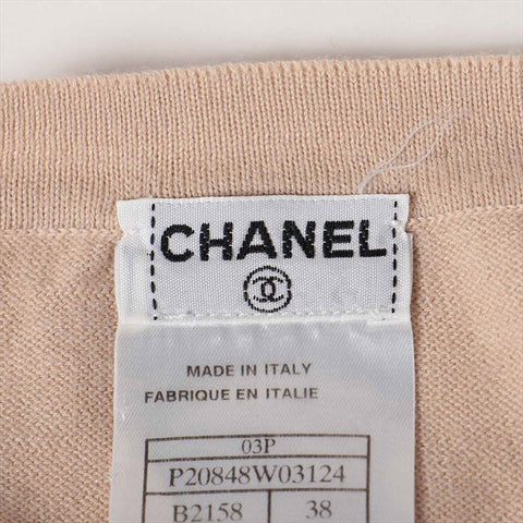 シャネル CHANEL ココマーク 03P コットン×カシミヤ  P20848W03124 Size:37 アンサンブル ベージュ×ブラック WS15019
