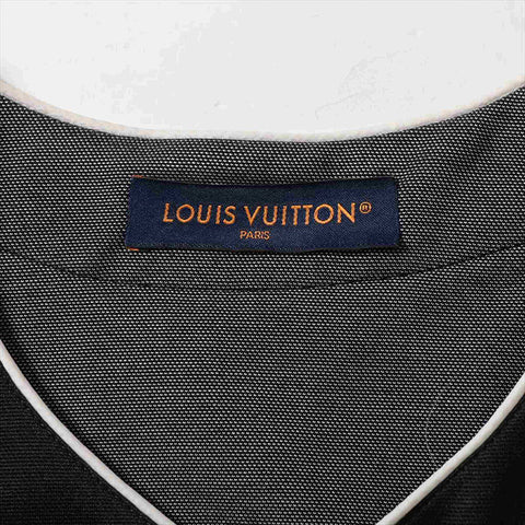 LOUIS VUITTON 23Stainless Steel Cotton x Polyester Shirt RM231 Baseball Shirt XL Short sleeve shirt black WS15020